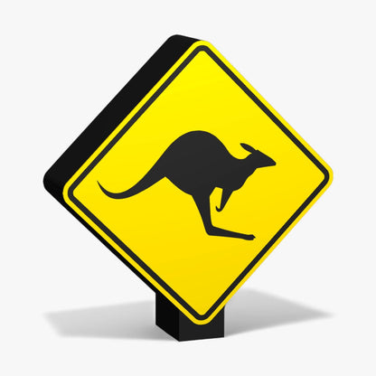 Kangaroos Australian Road Sign Lampe