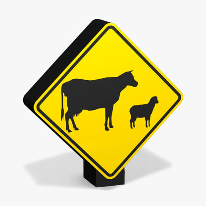Stock Crossing Australian Road Sign Lampe