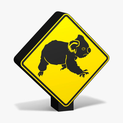 Koalas Crossing Australian Road Sign Lampe