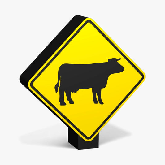 Cattle Australian Road Sign Lampe