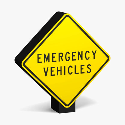 Emergency Vehicles Australian Road Sign Lampe