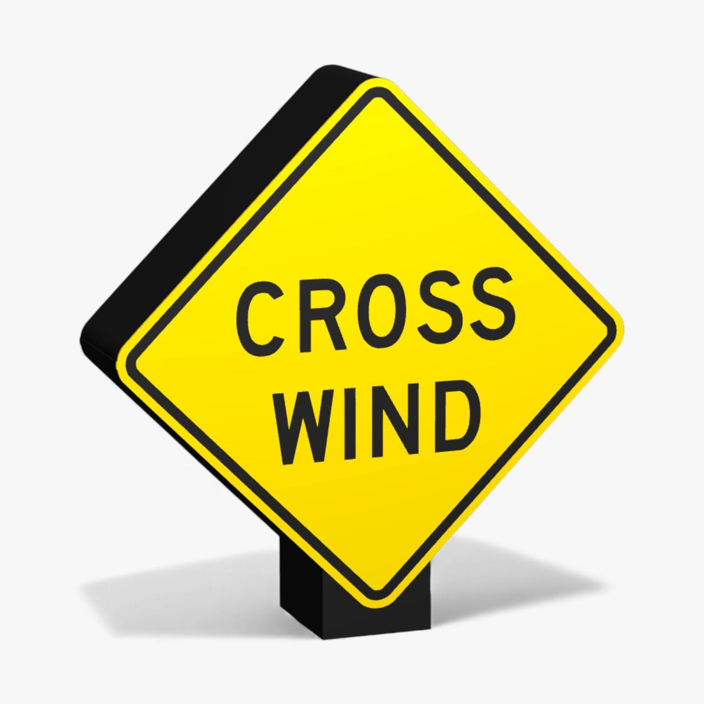 Cross Wind Australian Road Sign Lampe
