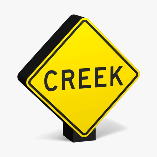Creek Australian Road Sign Lampe