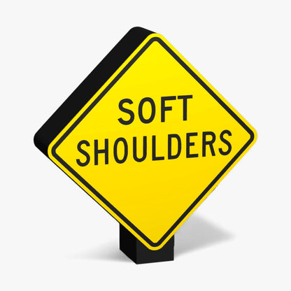Soft Shoulders Australian Road Sign Lampe