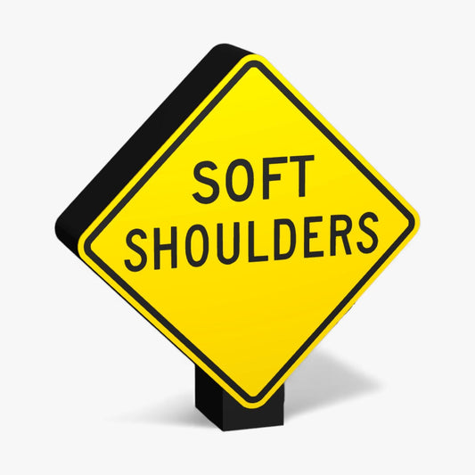 Soft Shoulders Australian Road Sign Lampe