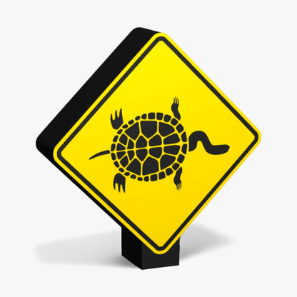 Long-necked Tortoises Australian Road Sign Lampe