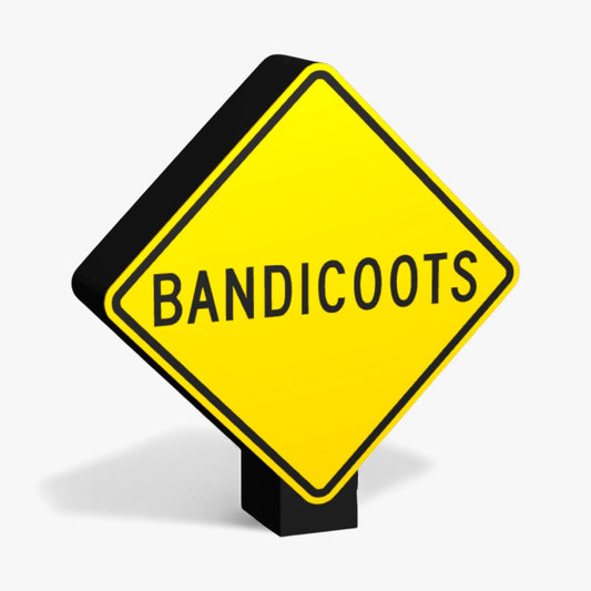 Bandicoots Australian Road Sign Lampe