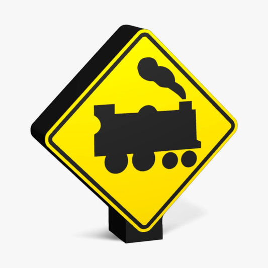 Railway Level Crossing ahead Australian Road Sign Lampe
