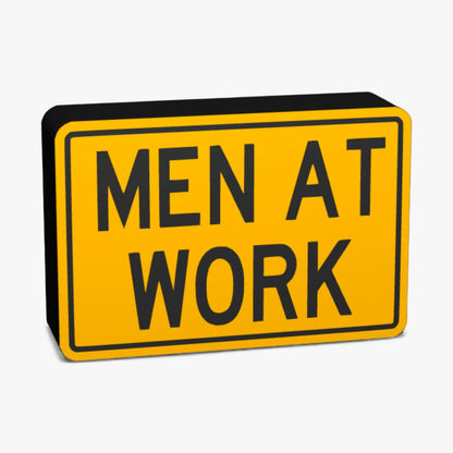 Men at work Australian Road Sign Lampe