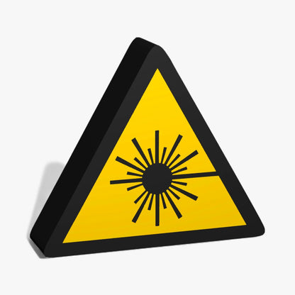 Warnung vor Laserstrahl Warnzeichen ASR-Zeichen Lampe