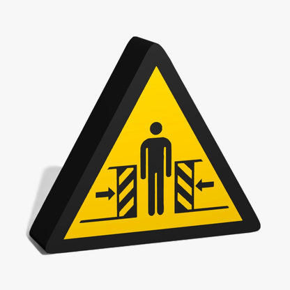 Warnung vor Quetschgefahr Warnzeichen ASR-Zeichen Lampe