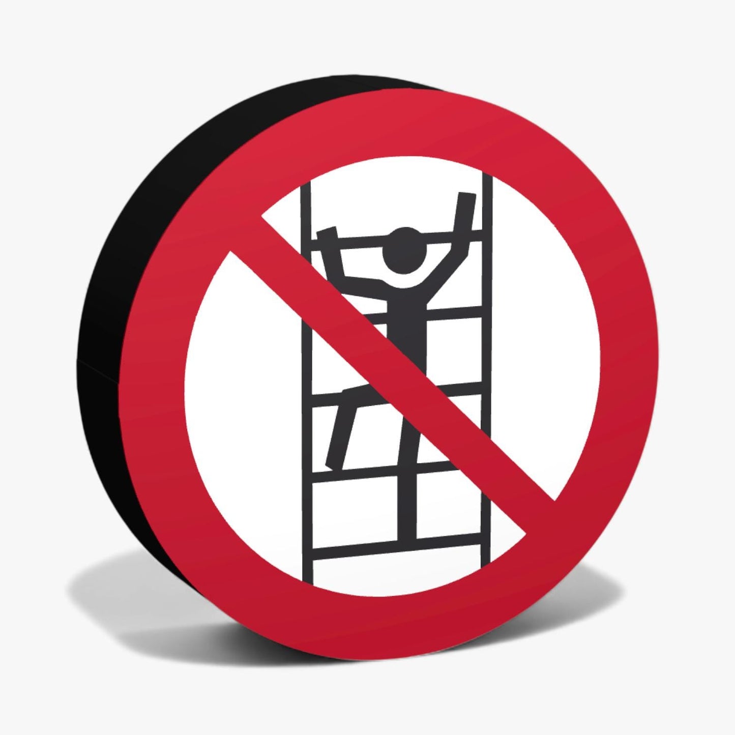 Besteigen fuer Unbefugte verboten Verbotszeichen ASR-Zeichen Lampe