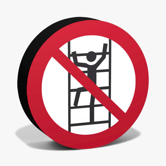 Besteigen fuer Unbefugte verboten Verbotszeichen ASR-Zeichen Lampe