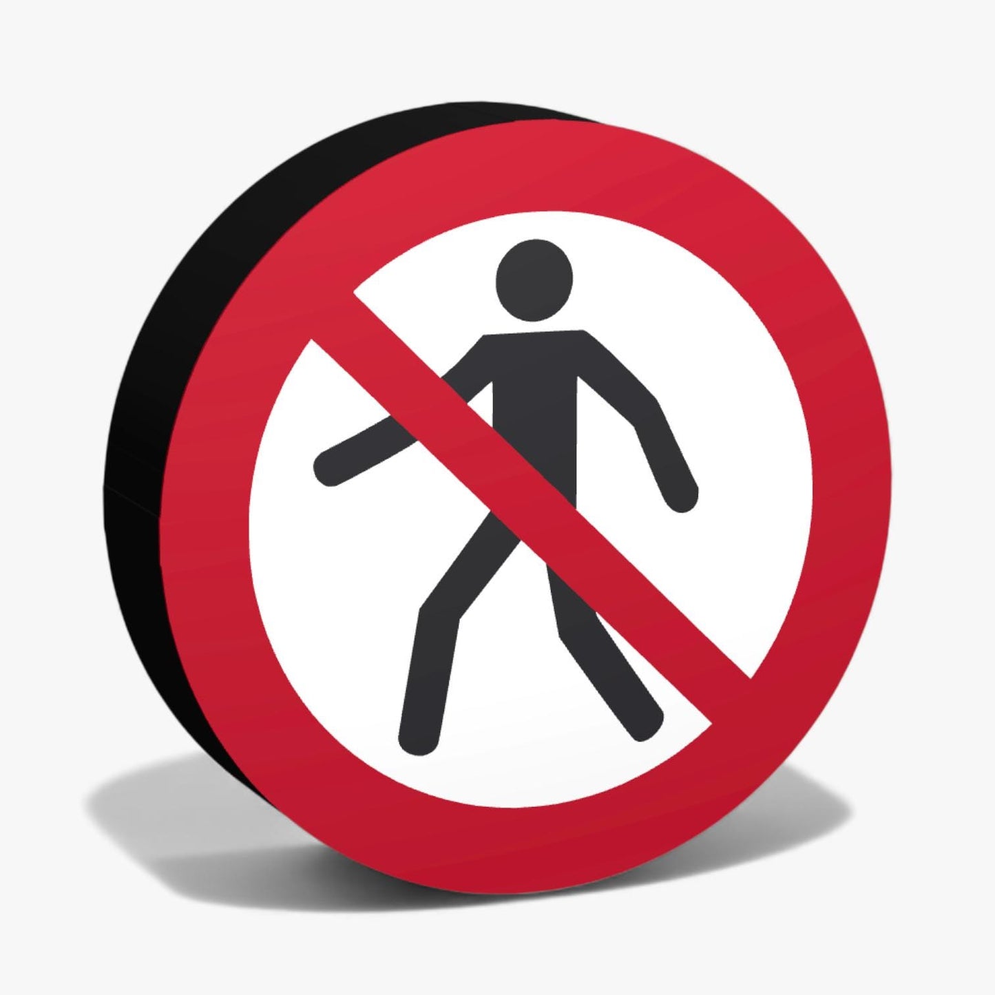 Fuer Fußgaenger verboten Verbotszeichen ASR-Zeichen Lampe