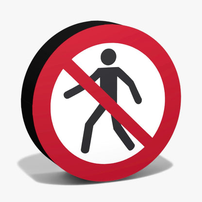 Fuer Fußgaenger verboten Verbotszeichen ASR-Zeichen Lampe