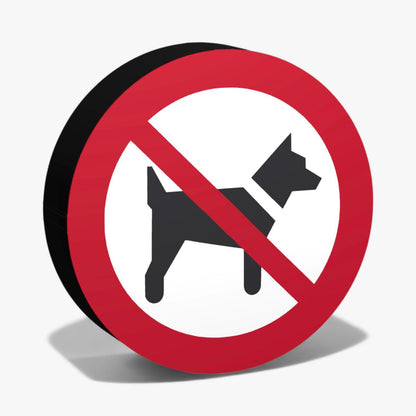 Mitfuehren von Hunden verboten Verbotszeichen ASR-Zeichen Lampe