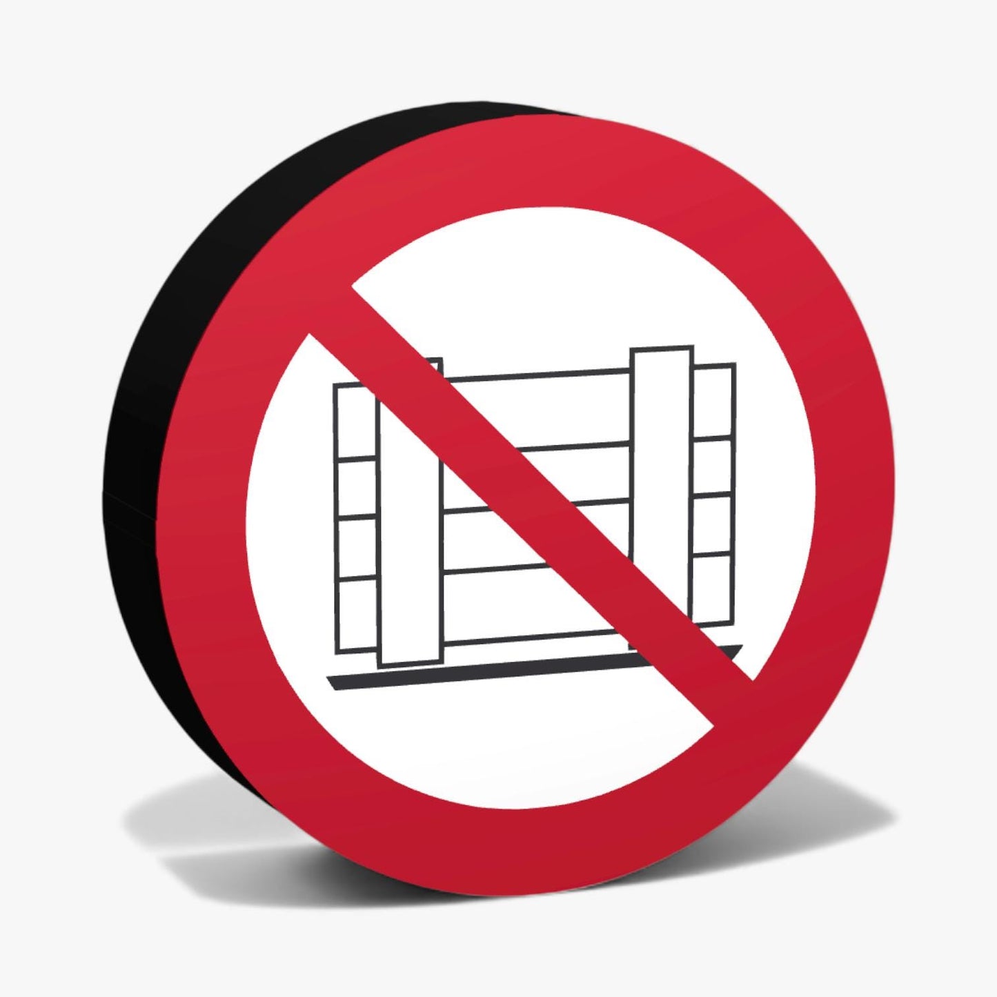 Abstellen oder Lagern verboten Verbotszeichen ASR-Zeichen Lampe