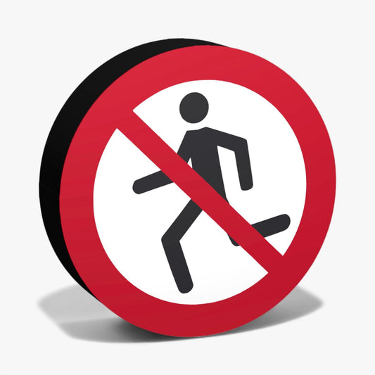 Laufen verboten Verbotszeichen ASR-Zeichen Lampe