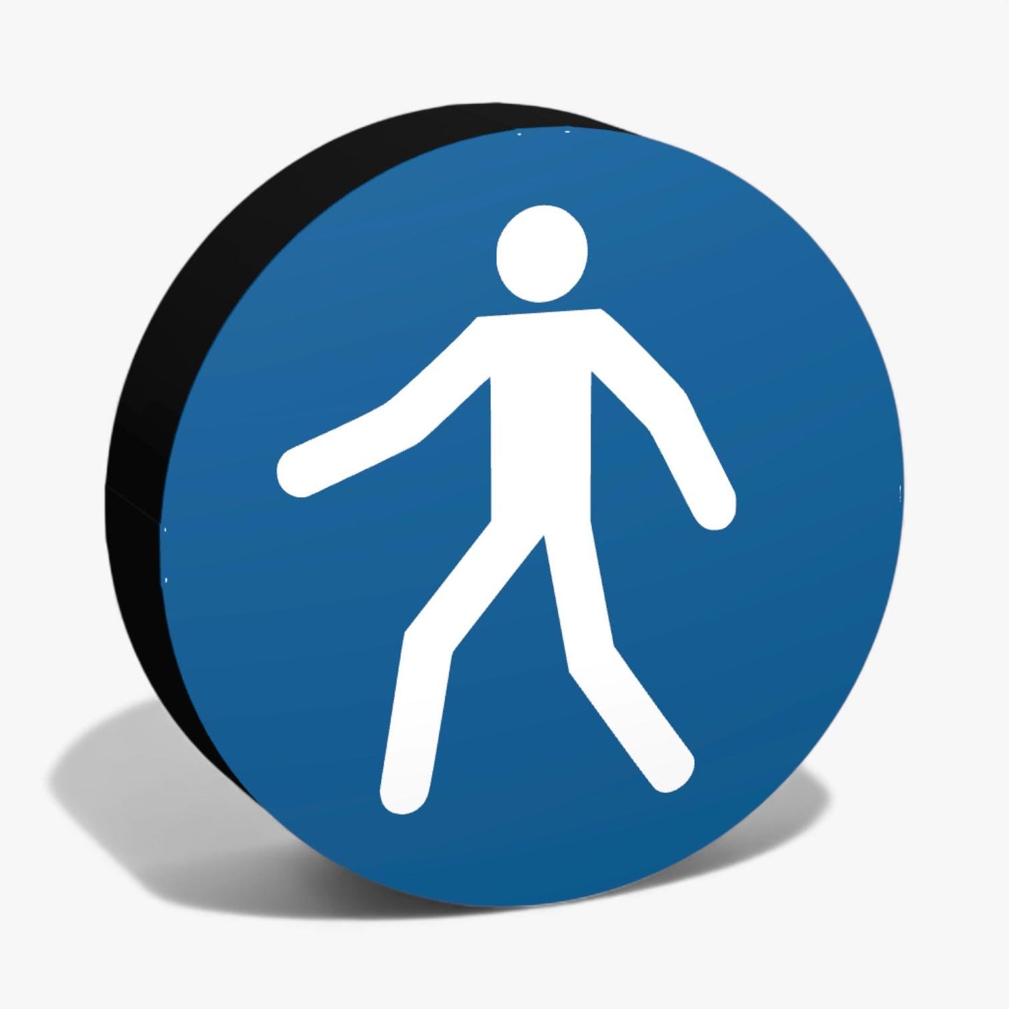 Fußgängerweg benutzen Gebotszeichen ASR-Zeichen Lampe