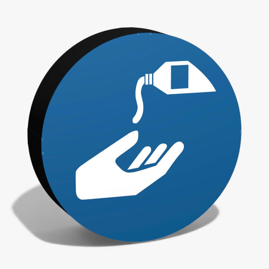 Hautschutzmittel benutzen Gebotszeichen ASR-Zeichen Lampe