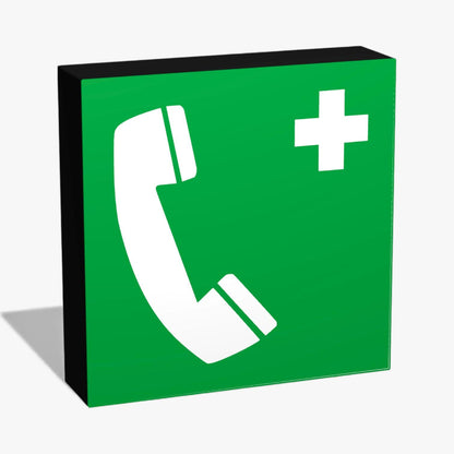 E004 Notruftelefon Rettungszeichen ASR-Zeichen Lampe