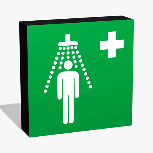 E012 Notdusche Rettungszeichen ASR-Zeichen Lampe