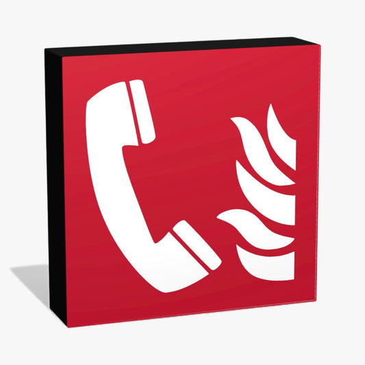 Brandmeldetelefon Brandschutzzeichen ASR-Zeichen Lampe