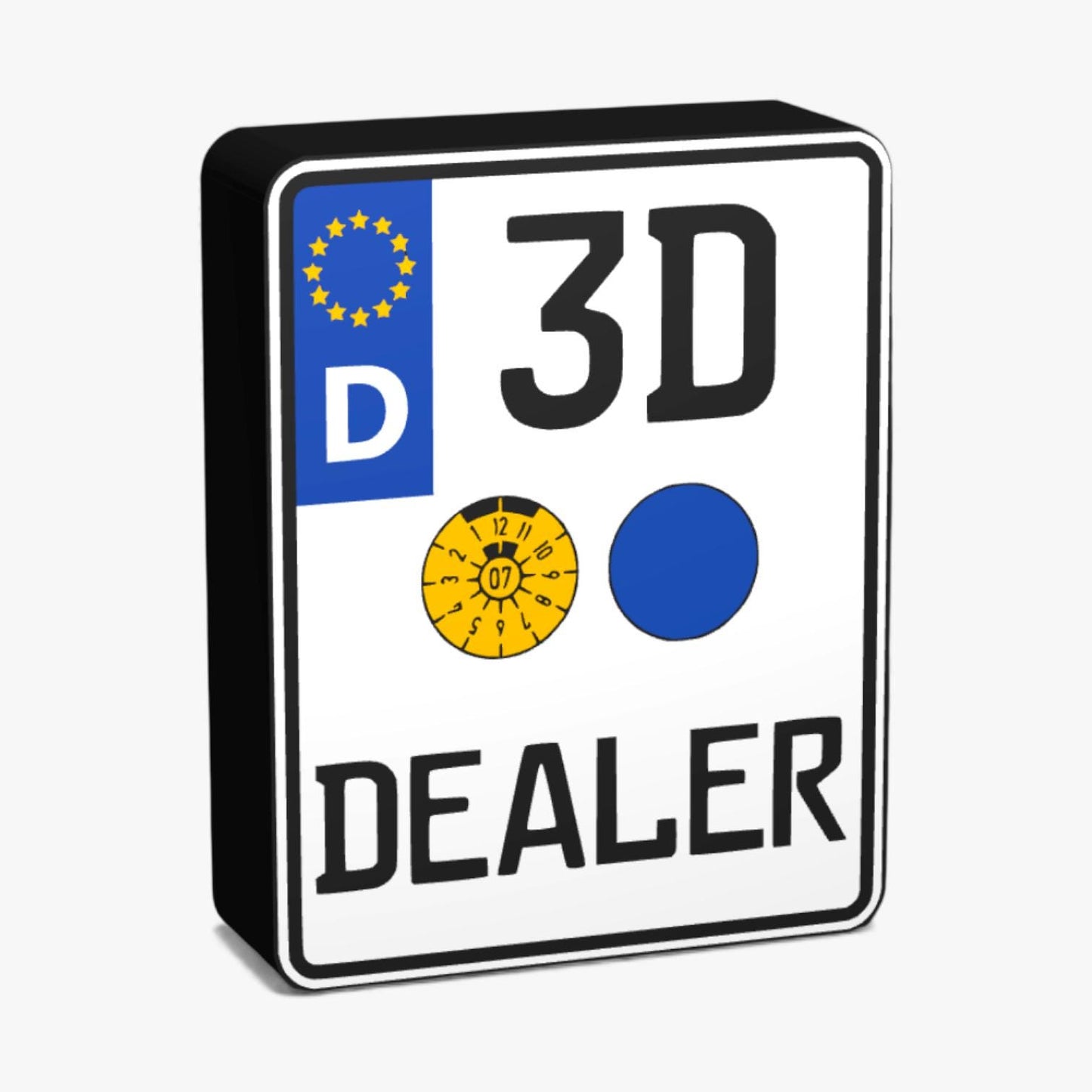 Personalisiertes Motorrad Kennzeichen Lampe