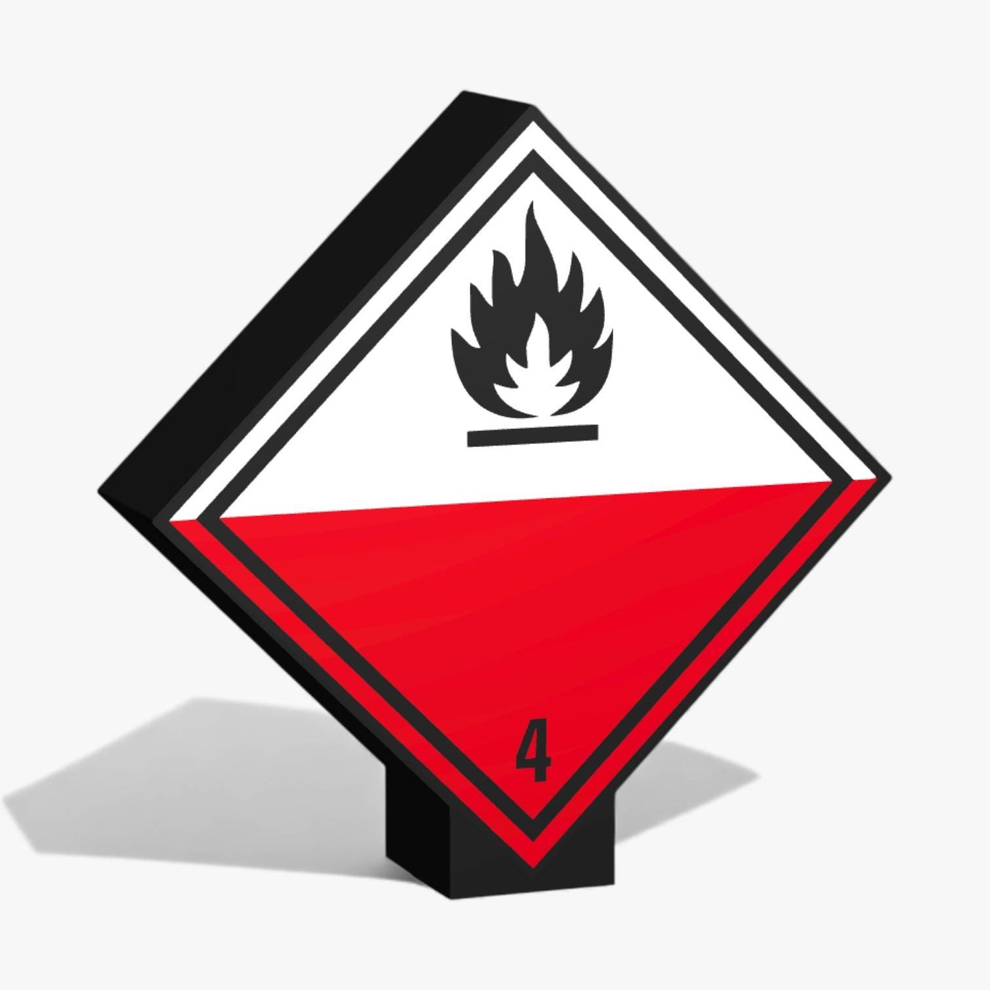 Selbstentzündliche Stoffe Kennzeichnung von Gefahrenstoffen Klasse 4.2 ADR-Warntafel Lampe