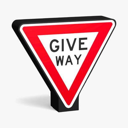 Give Way Australian Road Sign Lampe