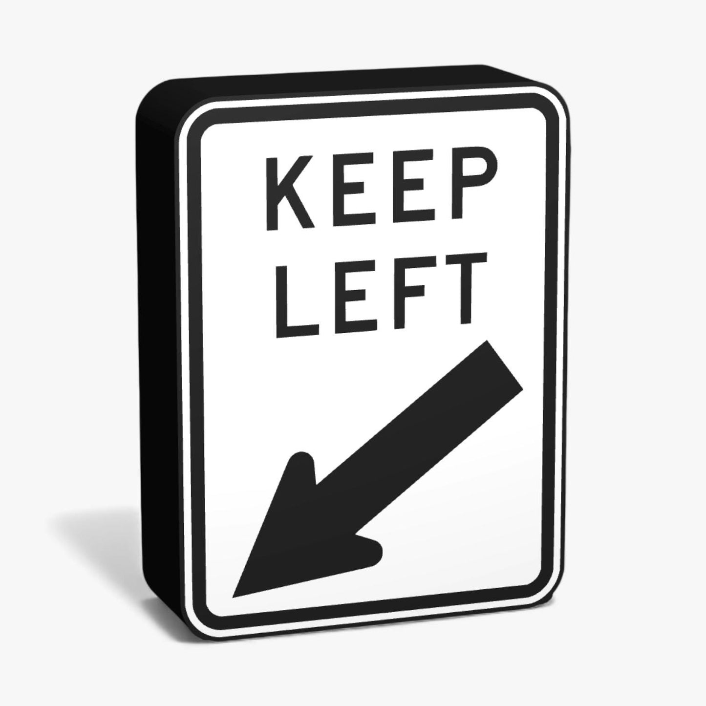 Keep Left Australian Road Sign Lampe