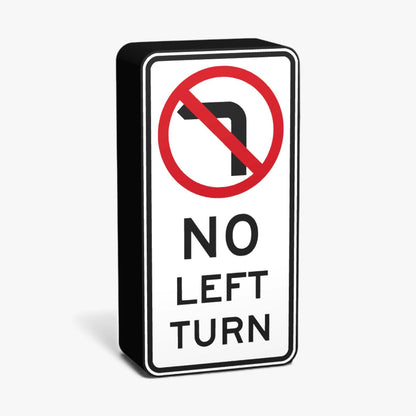 No Left Turn Australian Road Sign Lampe