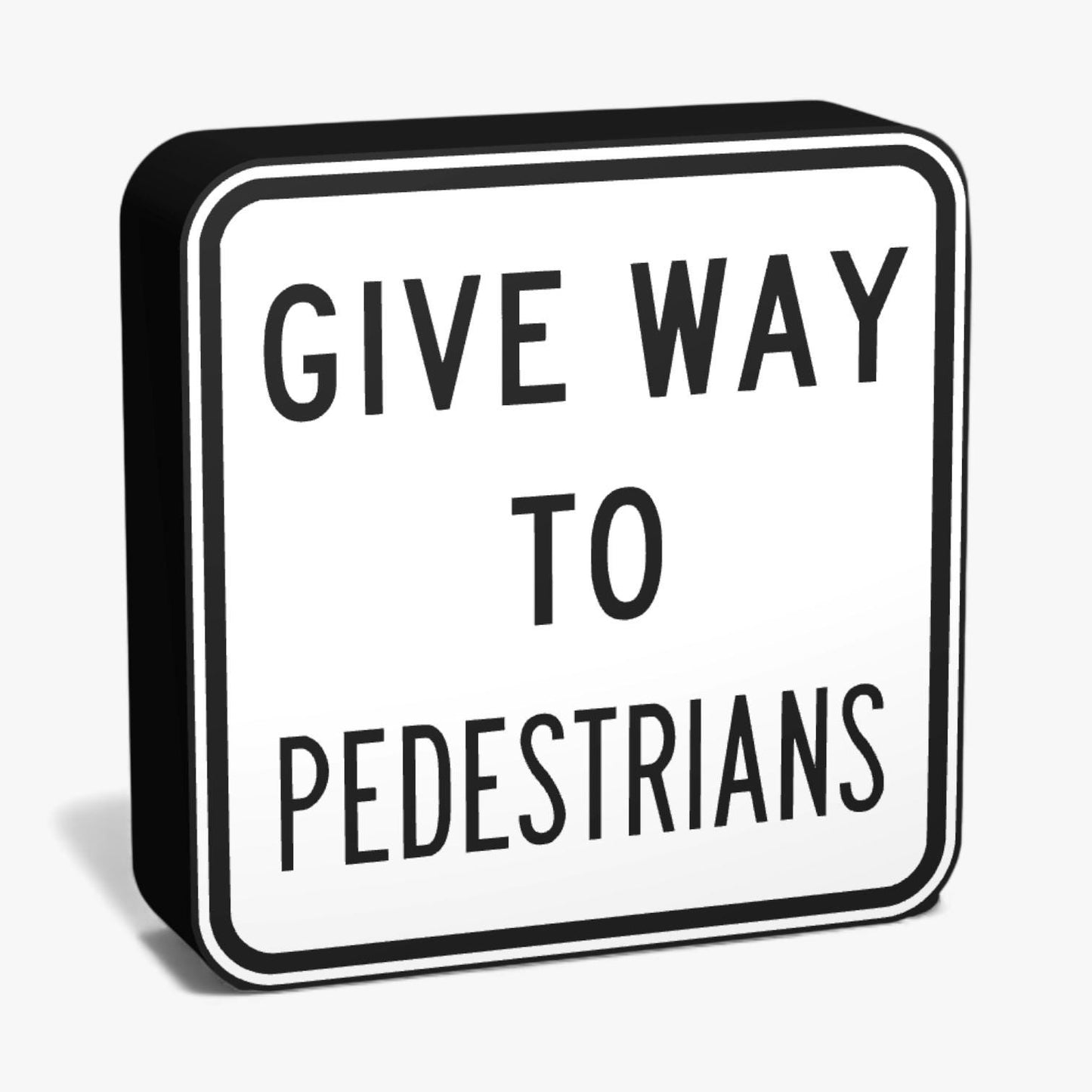 Give Way to Pedestrians Australian Road Sign Lampe
