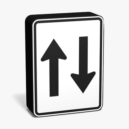 Two-way Australian Road Sign Lampe