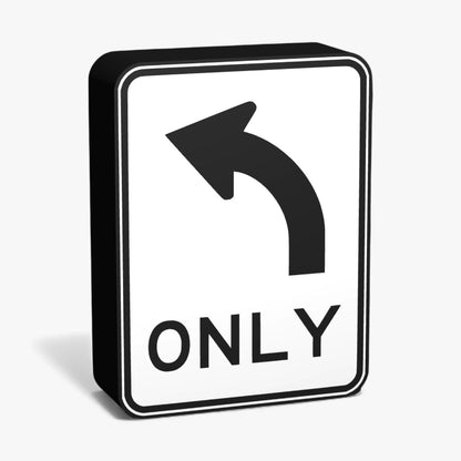 Turn Left Australian Road Sign Lampe