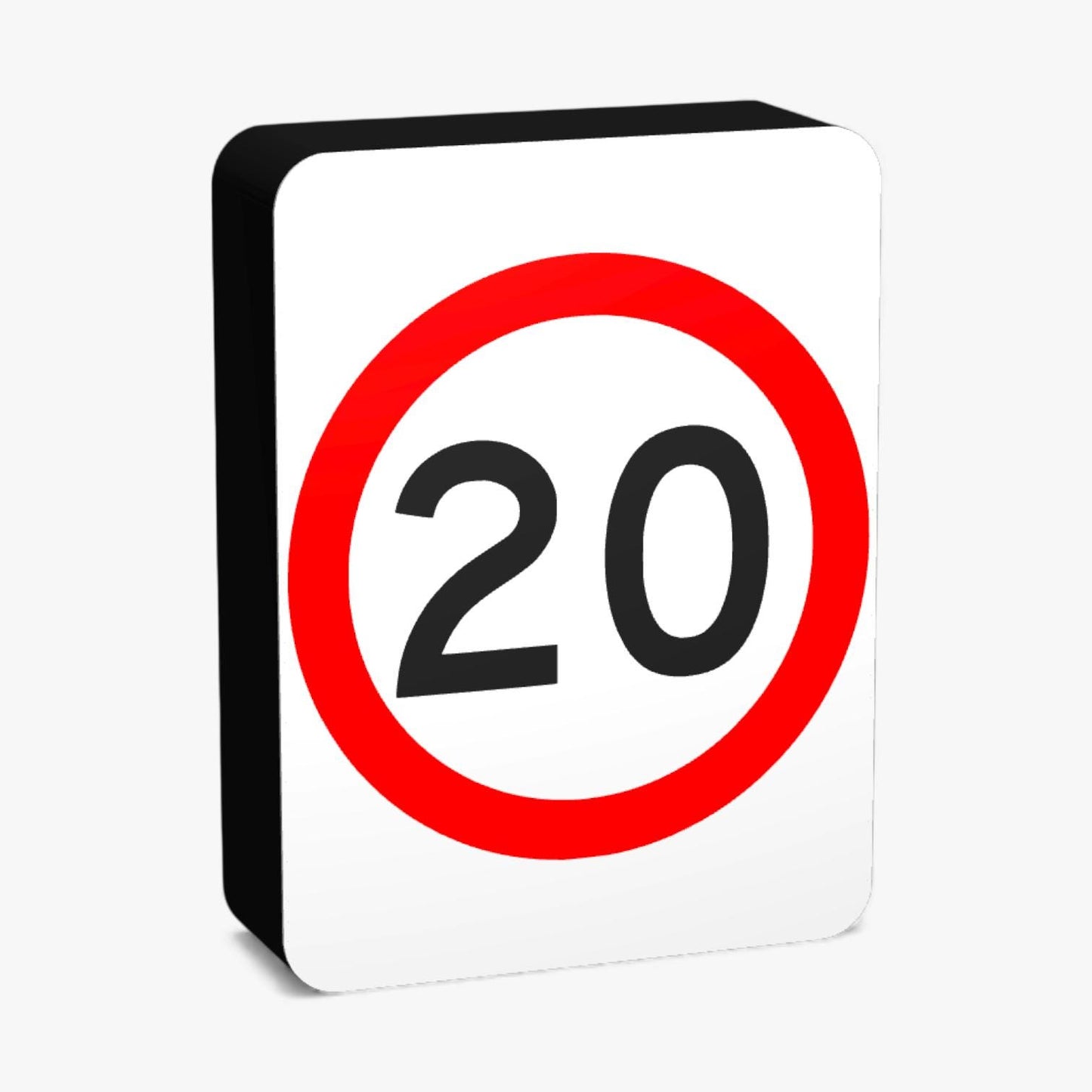 20 KMH Australian Road Sign Lampe