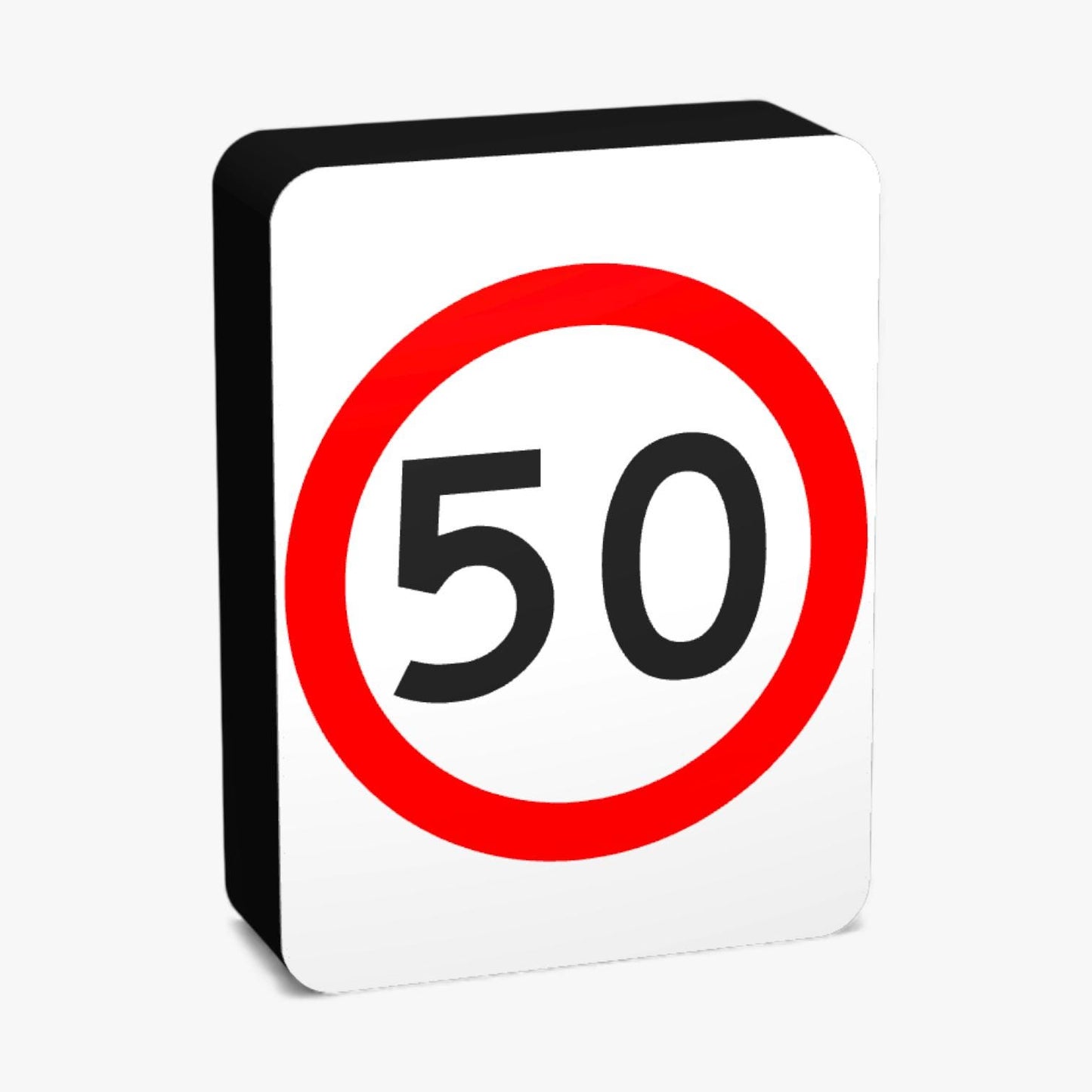 50 KMH Australian Road Sign Lampe