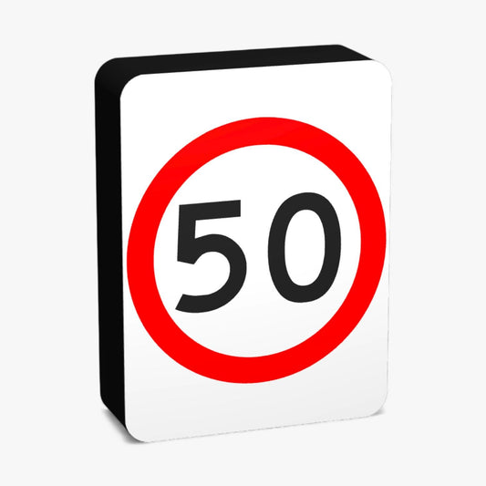 50 KMH Australian Road Sign Lampe