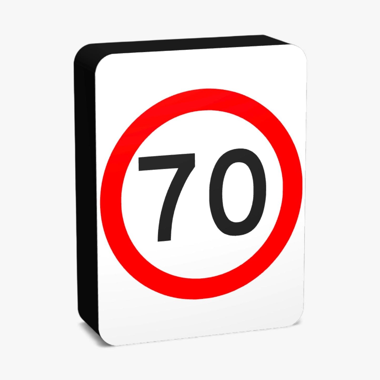 70 KMH Australian Road Sign Lampe