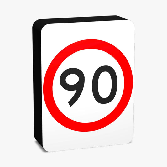 90 KMH Australian Road Sign Lampe