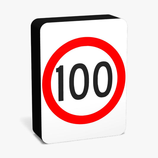 100 KMH Australian Road Sign Lampe