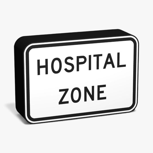 Hospital Zone Australian Road Sign Lampe