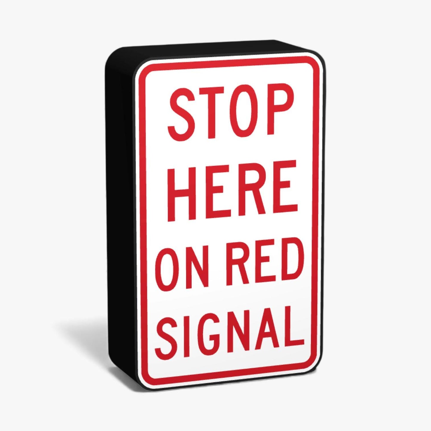 Stop here on Red Signal Australian Road Sign Lampe
