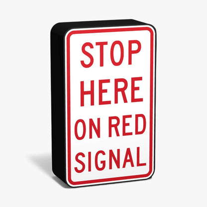 Stop here on Red Signal Australian Road Sign Lampe