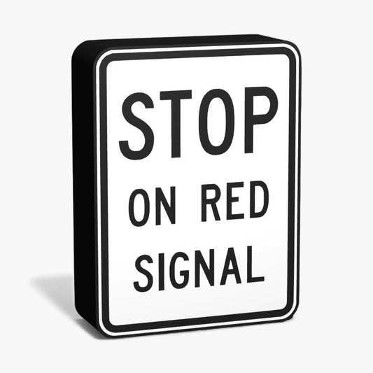 Stop on Red Signal Australian Road Sign Lampe