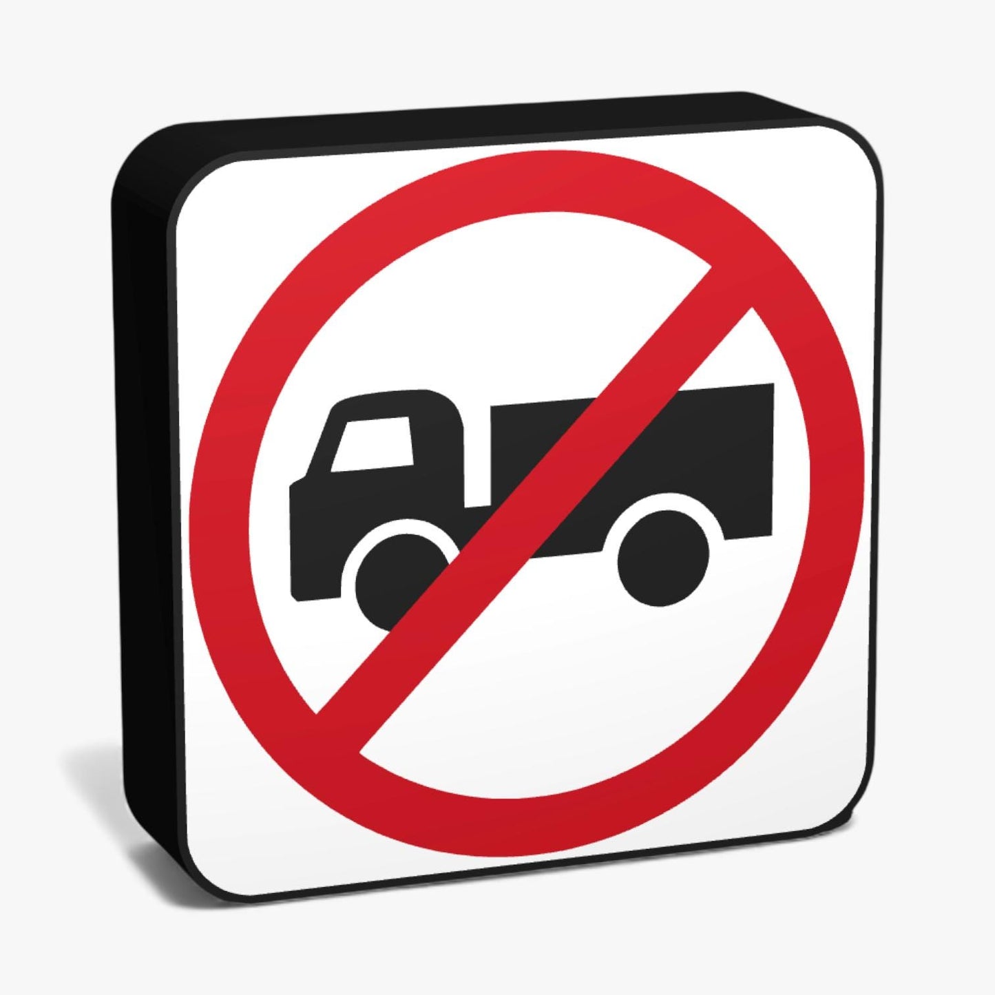 No Trucks Australian Road Sign Lampe
