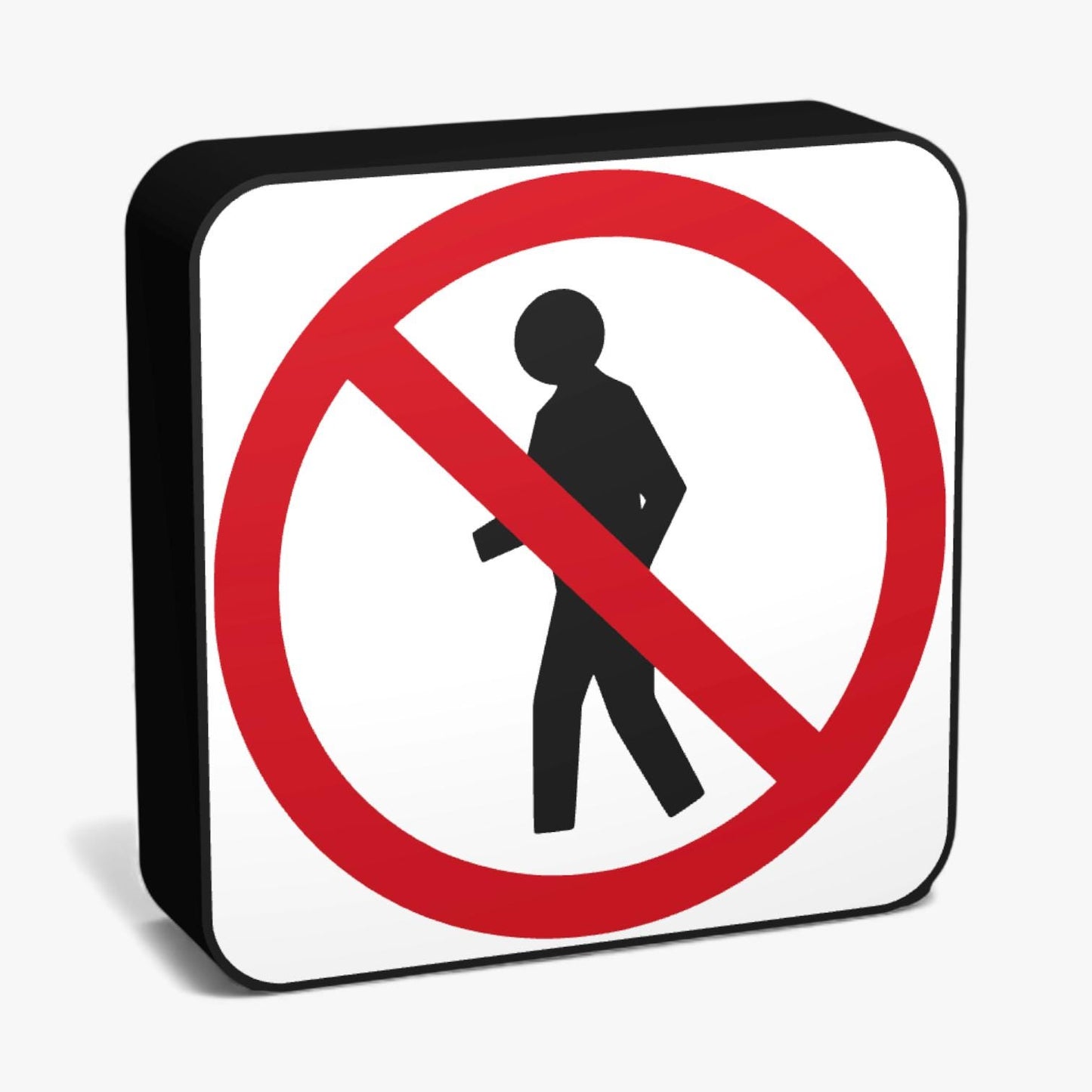 No Pedestrians Australian Road Sign Lampe