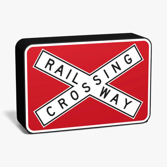 Railway Crossing Australian Road Sign Lampe