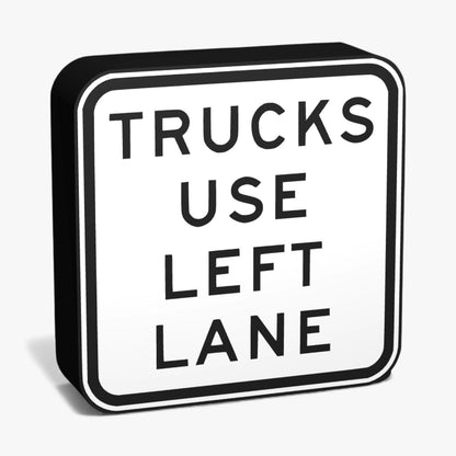 Trucks Must Use Left Lane Australian Road Sign Lampe