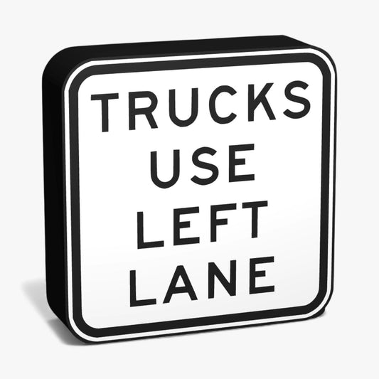 Trucks Must Use Left Lane Australian Road Sign Lampe